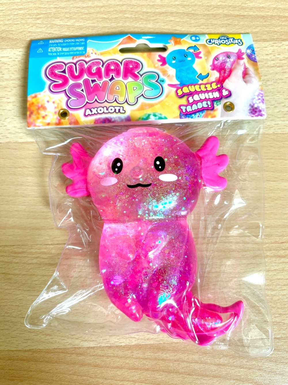 ORB Sugar Swaps Squishy Axolotl | Sensory Toy to Squeeze and Smoosh PINK